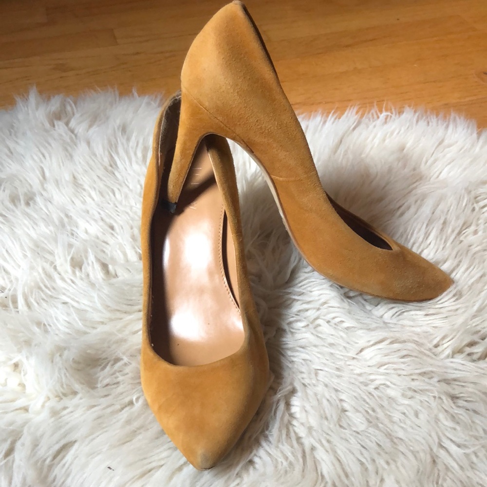 J. Crew Mustard Heels